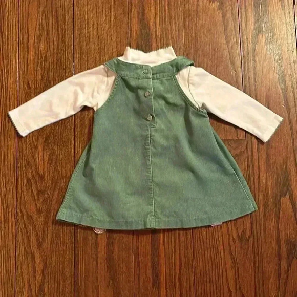 Bonnie Baby Green Jumper With White Onesie Size 12 M - Picture 9 of 11